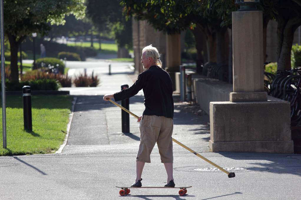 hipster skateboard. alert button